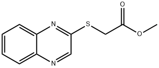 METHYL 2-(2-QUINOXALINYLSULFANYL)ACETATE Structure