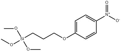 Trimethoxy(3-(4-nitrophenoxy)propyl)silane Struktur