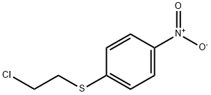 1-[(2-chloroethyl)thio]-4-nitrobenzene Struktur