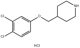 4-[(3,4-DICHLOROPHENOXY)METHYL]-PIPERIDINE HYDROCHLORIDE Struktur