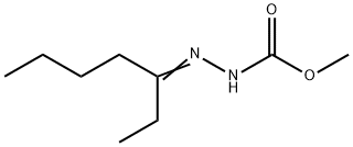 2-(1-Ethylpentylidene)hydrazine-1-carboxylic acid methyl ester Struktur