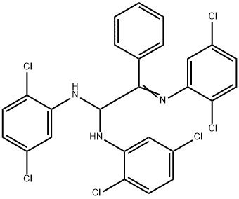 N,N'-Bis(2,5-dichlorophenyl)-2-[(2,5-dichlorophenyl)imino]-2-phenyl-1,1-ethanediamine Struktur