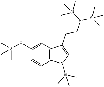 N,N,1-Tris(trimethylsilyl)-5-[(trimethylsilyl)oxy]-1H-indole-3-ethanamine Struktur