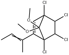 1,4,5,6-Tetrachloro-7,7-dimethoxy-2-(1-methyl-1-propenyl)bicyclo[2.2.1]hept-2-ene Struktur