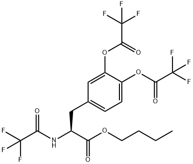 N,O-Bis(trifluoroacetyl)-3-trifluoroacetyloxy-L-tyrosine butyl ester Struktur