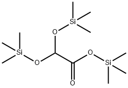 2,2-Bis(trimethylsiloxy)acetic acid trimethylsilyl ester Struktur