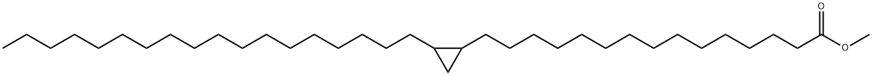 2-Octadecyl-15-cyclopropylpentadecanoic acid methyl ester Struktur