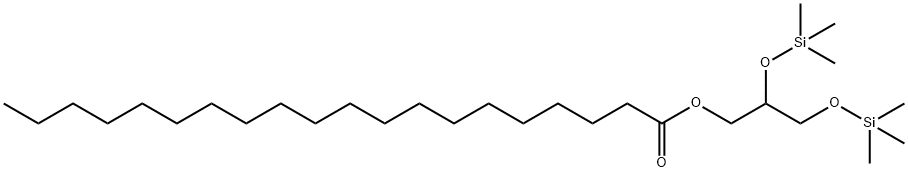 Icosanoic acid 2,3-bis(trimethylsilyloxy)propyl ester Struktur