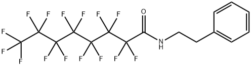 2,2,3,3,4,4,5,5,6,6,7,7,8,8,8-Pentadecafluoro-N-(2-phenylethyl)octanamide Struktur