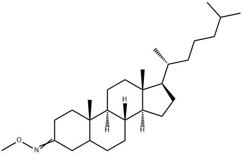 Cholestan-3-one O-methyl oxime Struktur