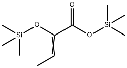 2-Trimethylsiloxy-2-butenoic acid trimethylsilyl ester Struktur