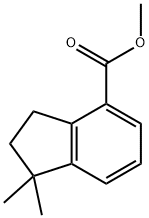 2,3-Dihydro-1,1-dimethyl-1H-indene-4-carboxylic acid methyl ester Struktur