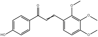 1-(4-HYDROXYPHENYL)-3-(2,3,4-TRIMETHOXYPHENYL)-2-PROPEN-1-ONE Struktur