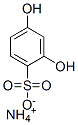 2,4-dihydroxy-benzenesulfonic aci monoammonium salt Struktur