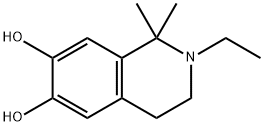 6,7-Isoquinolinediol, 2-ethyl-1,2,3,4-tetrahydro-1,1-dimethyl- (9CI) Struktur