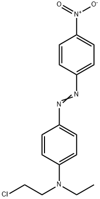 N-(2-chloroethyl)-N-ethyl-4-[(4-nitrophenyl)azo]aniline  Struktur