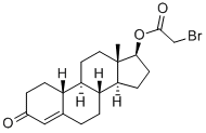 17 beta-bromoacetoxy-19-nortestosterone Struktur