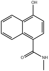 4-Hydroxy-N-methyl-1-naphthalenecarboxamide Struktur