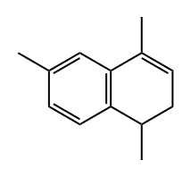 1,4,6-trimethyl-1,2-dihydronaphthalene Struktur