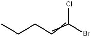 1-Bromo-1-chloro-1-pentene Struktur