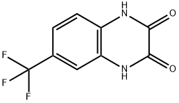 1,4-Dihydro-6-(trifluoromethyl)quinoxaline-2,3-dione Struktur