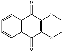 2,3-BIS(METHYLTHIO)-1,4-NAPHTHALENEDIONE Struktur