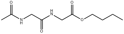 N-(N-Acetylglycyl)glycine butyl ester Struktur