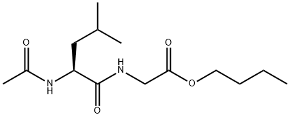 N-(N-Acetyl-L-leucyl)glycine butyl ester Struktur