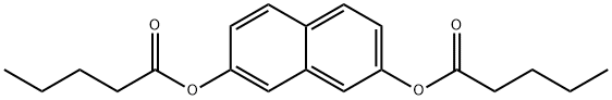 Dipentanoic acid 2,7-naphthalenediyl ester Struktur