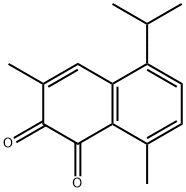 3,8-Dimethyl-5-isopropyl-1,2-naphthoquinone Struktur