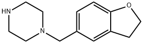 1-[(2,3-dihydro-5-benzofuryl)methyl]piperazine  Struktur