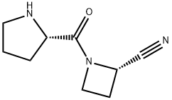 2-Azetidinecarbonitrile,1-[(2S)-2-pyrrolidinylcarbonyl]-,(2S)-(9CI) Struktur