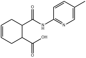 3-Cyclohexene-1-carboxylicacid,6-[[(5-methyl-2-pyridinyl)amino]carbonyl]- Struktur