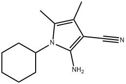 2-AMINO-1-CYCLOHEXYL-4,5-DIMETHYL-1H-PYRROLE-3-CARBONITRILE Struktur