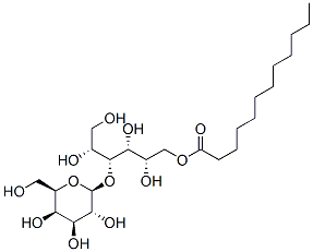 d-Glucitol, 4-O-beta-d-galactopyranosyl-, dodecanoate Struktur