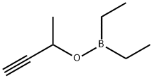 Diethylborinic acid 1-methyl-2-propynyl ester Struktur