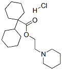 2-piperidinoethyl [1,1'-bicyclohexyl]-1-carboxylate hydrochloride Struktur