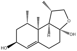 (1S,3aS,7S,9S,9aS,9bR)-1,4,5,7,8,9,9a,9b-Octahydro-1,9,9a-trimethylnaphtho[2,1-b]furan-3a,7(2H)-diol Struktur