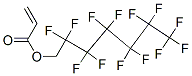 2,2,3,3,4,4,5,5,6,6,7,7,7-tridecafluoroheptyl acrylate Struktur