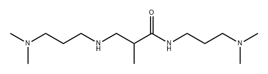 N-[3-(dimethylamino)propyl]-3-[[3-(dimethylamino)propyl]amino]-2-methylpropionamide Struktur