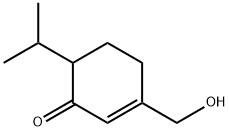 3-(Hydroxymethyl)-6-isopropyl-2-cyclohexen-1-one Struktur