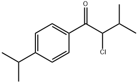 2-Chloro-3-methyl-1-[4-(1-methylethyl)phenyl]-1-butanone Struktur