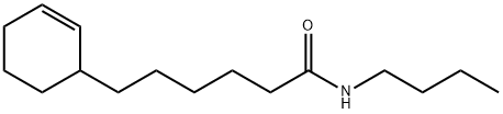 N-Butyl-2-cyclohexene-1-hexanamide Struktur