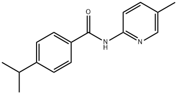 Benzamide, 4-(1-methylethyl)-N-(5-methyl-2-pyridinyl)- (9CI) Struktur