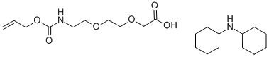 8-(Allyloxycarbonyl-amino)-3,6-dioxaoctanoic acid dicyclohexylamine, Aloc-Ado*DCHA, Aloc-AEEA*DCHA Struktur