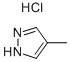 4-METHYLPYRAZOLE HYDROCHLORIDE Struktur