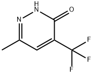 6-Methyl-4-(trifluoromethyl)-2,3-dihydropyridazin-3-one Struktur