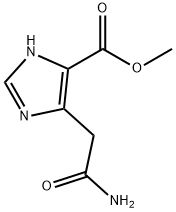 1H-Imidazole-4-carboxylic acid, 5-(2-amino-2-oxoethyl)-, methyl ester Struktur