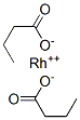 butanoate, rhodium(+2) cation Struktur