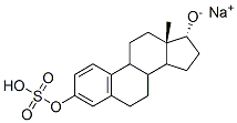 Estra-1,3,5(10)-triene-3,17-diol, 3-(hydrogen sulfate), monosodium salt, (17alpha)- Struktur